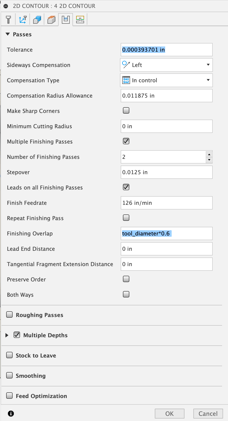parameter entry