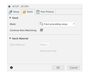 secondary setups fusion stock definition