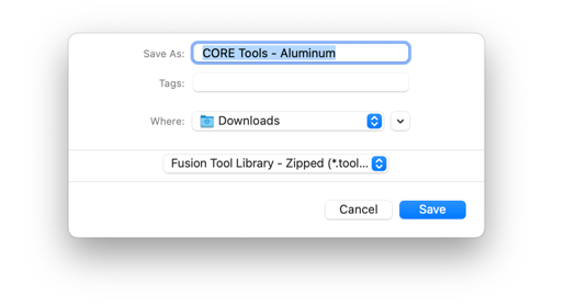 fusion lib export formats