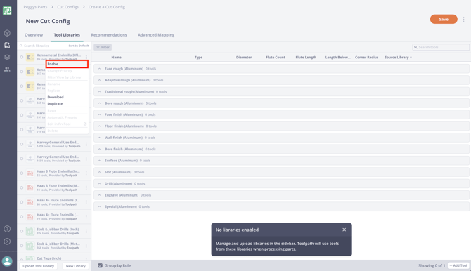 enable library