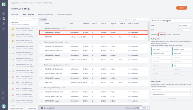 presets page